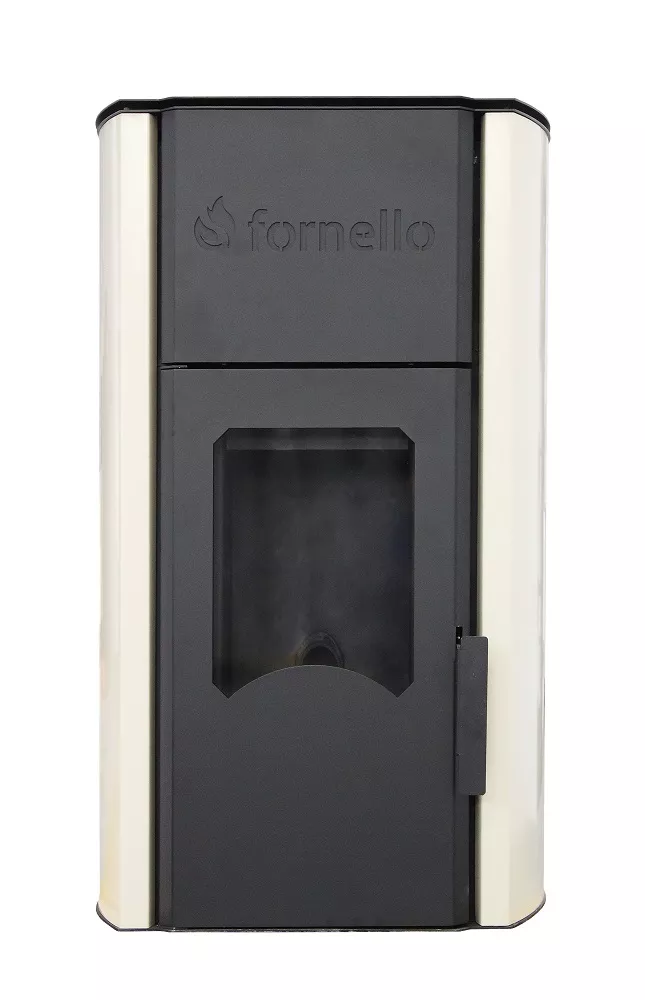 Termoșemineu pe peleți Fornello Royal Ivory 25 kW - imagine produs