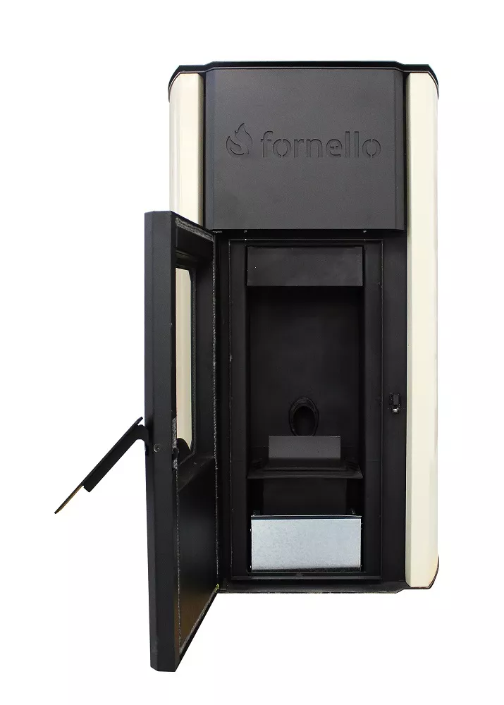 Termoșemineu pe peleți Fornello Royal Ivory 25 kW miniatură 3